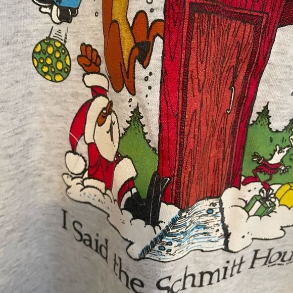 I Said The Schmitt House! Men’s Christmas Shirt XL 1986 Print - Picture 5 of 16